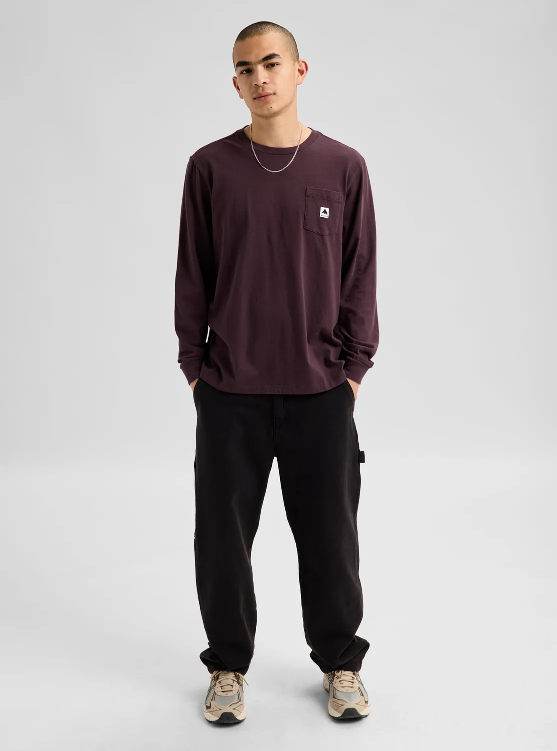 Burton Colfax långärmad t-shirt Bear Hug Brown bomull
