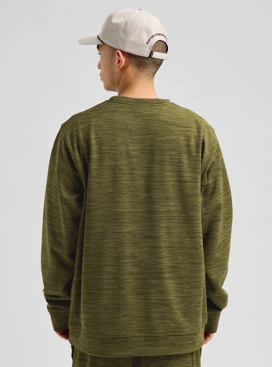 Burton Oak Pullover Crew fleecetröja Geranium Red avslappnad