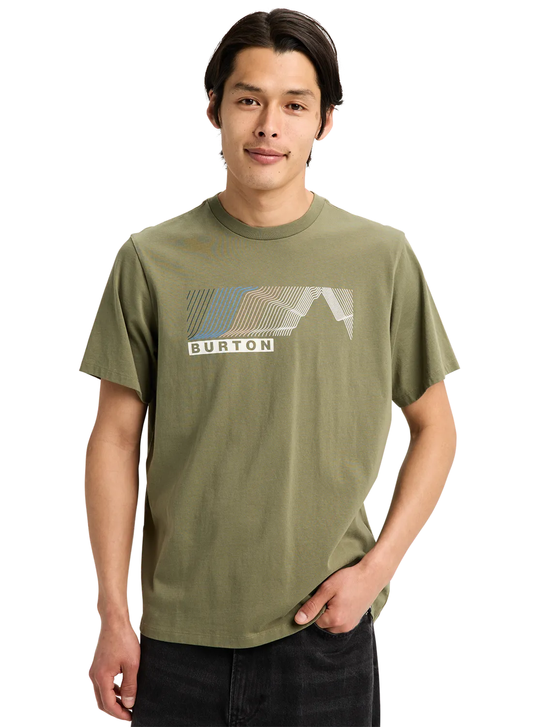 Burton Elmore t-shirt forest moss ekologisk bomull
