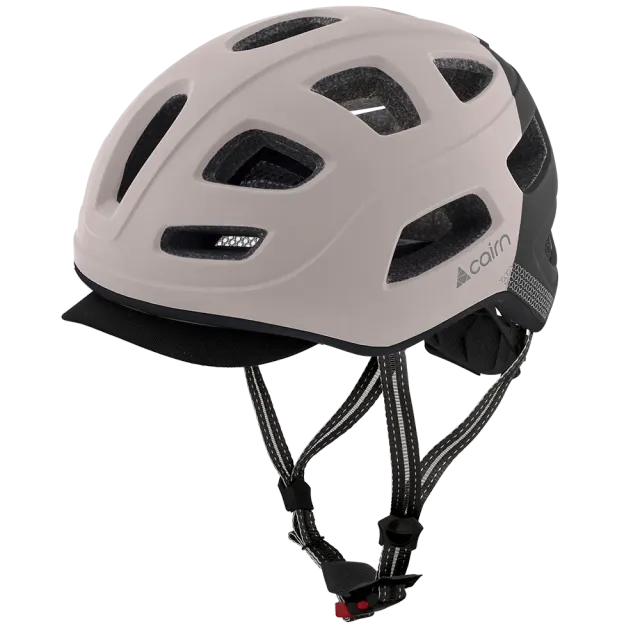 Cairn Quartz Matt Powder Pink cykelhjälm med LED