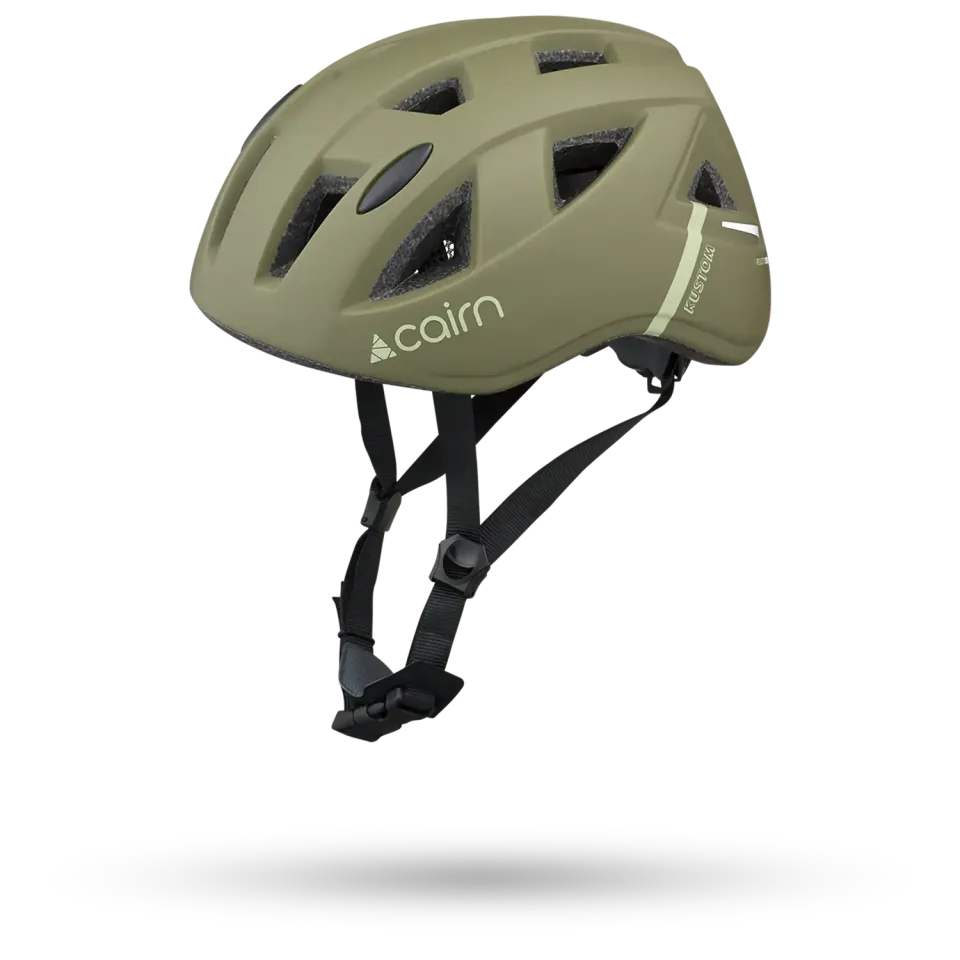 Cairn Kustom cykelhjälm Mat Olive barn klistermärken