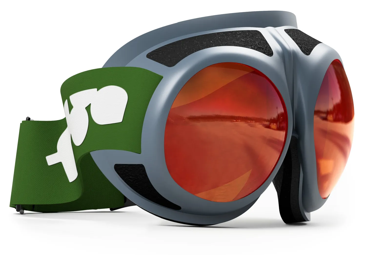 Rovfluga Goggles skidglasögon orange lins svart