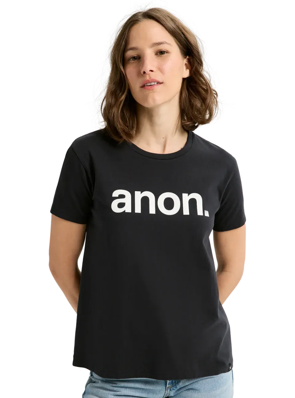Burton Anon t-shirt dam true black ekologisk bomull