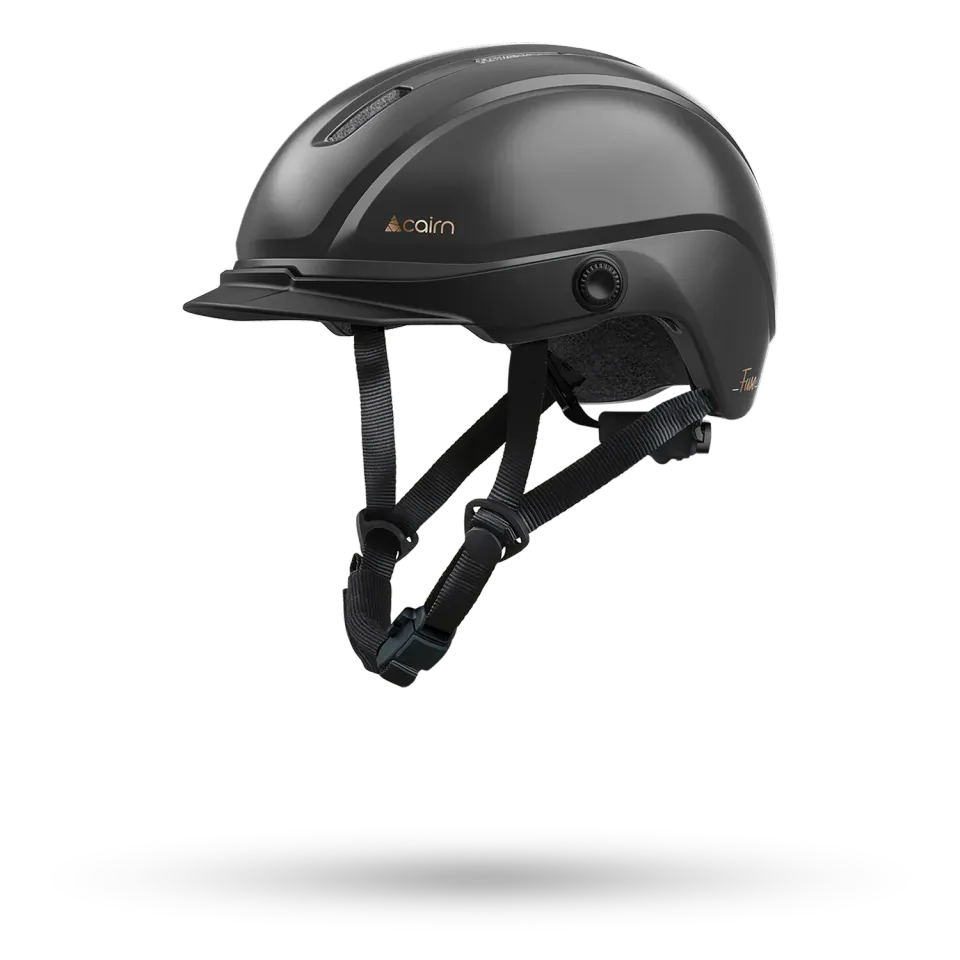 Cairn Fuse Mat Metallic Black cykelhjälm M – magnetspänne