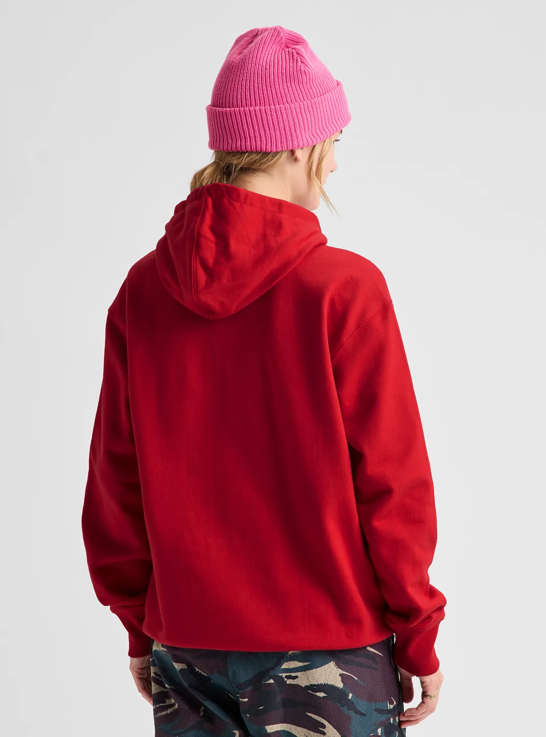 Burton Moretown Pullover Hoodie Geranium Red mjuk