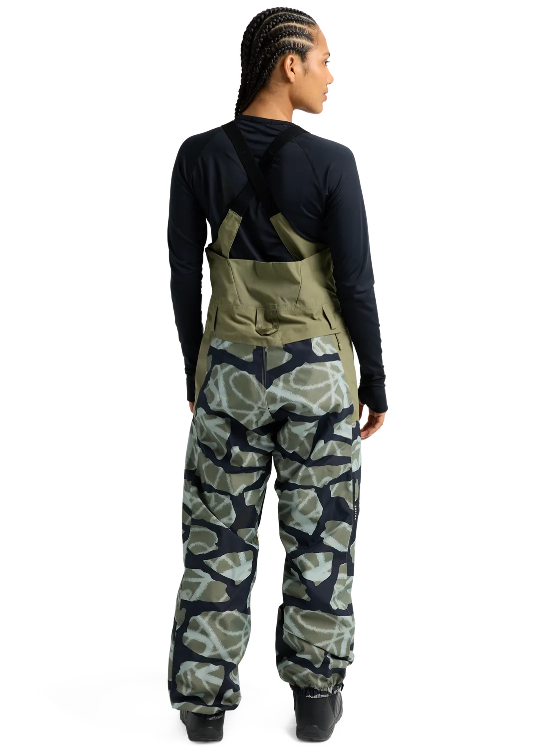 Burton Reserve 2L hängselbyxor Soft Sage True Black skal