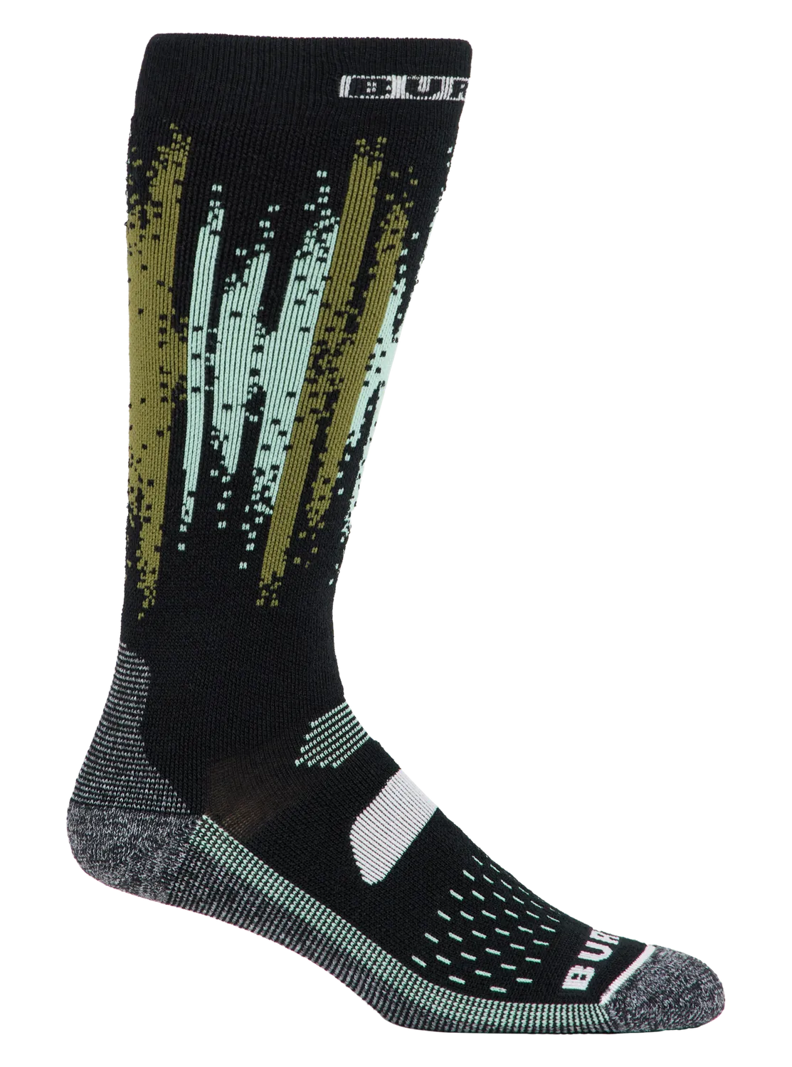 Burton Performance Midweight strumpor dam Soft Sage Stripe