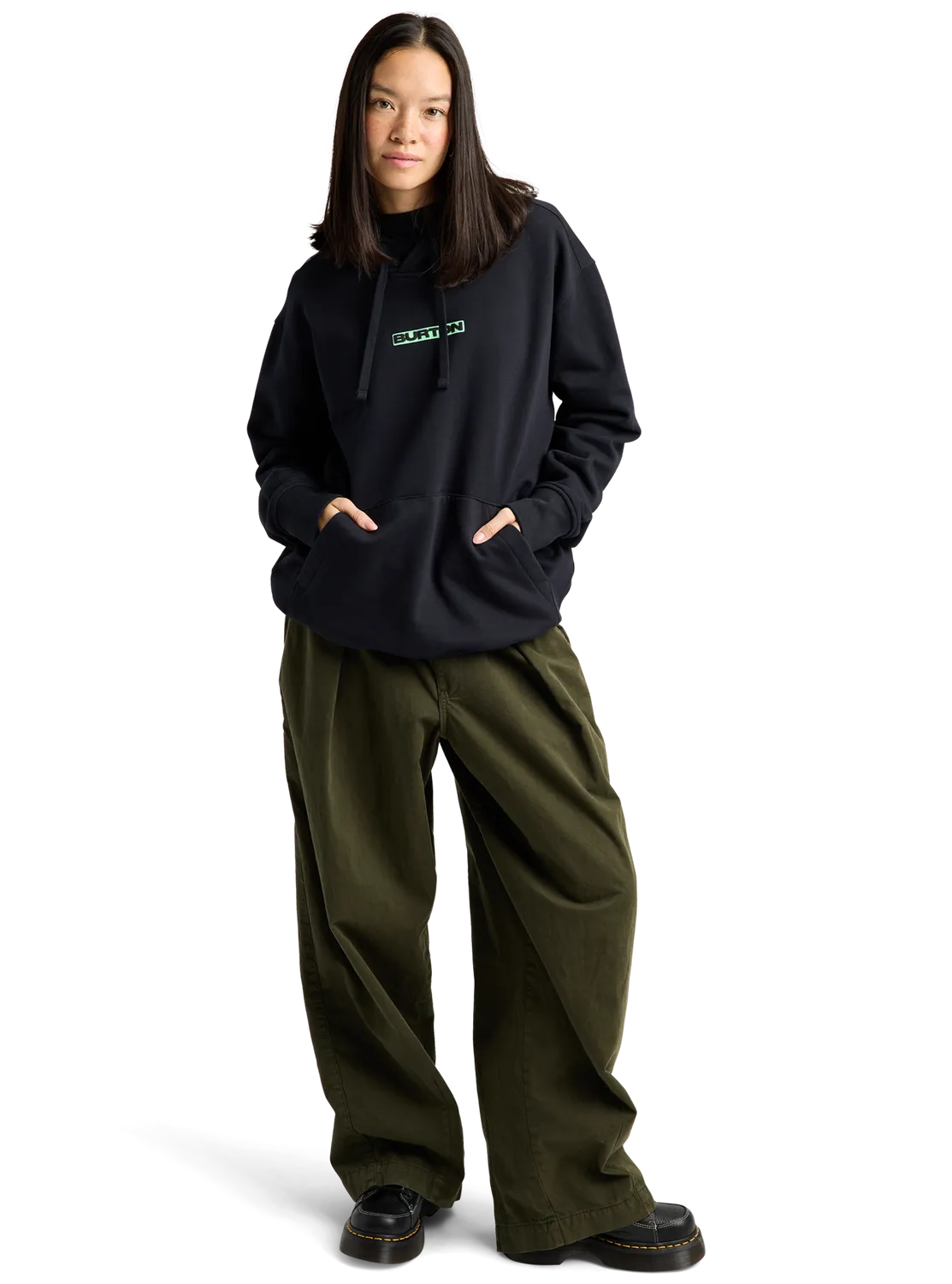 Burton From Burton to the World hoodie True Black ekologisk