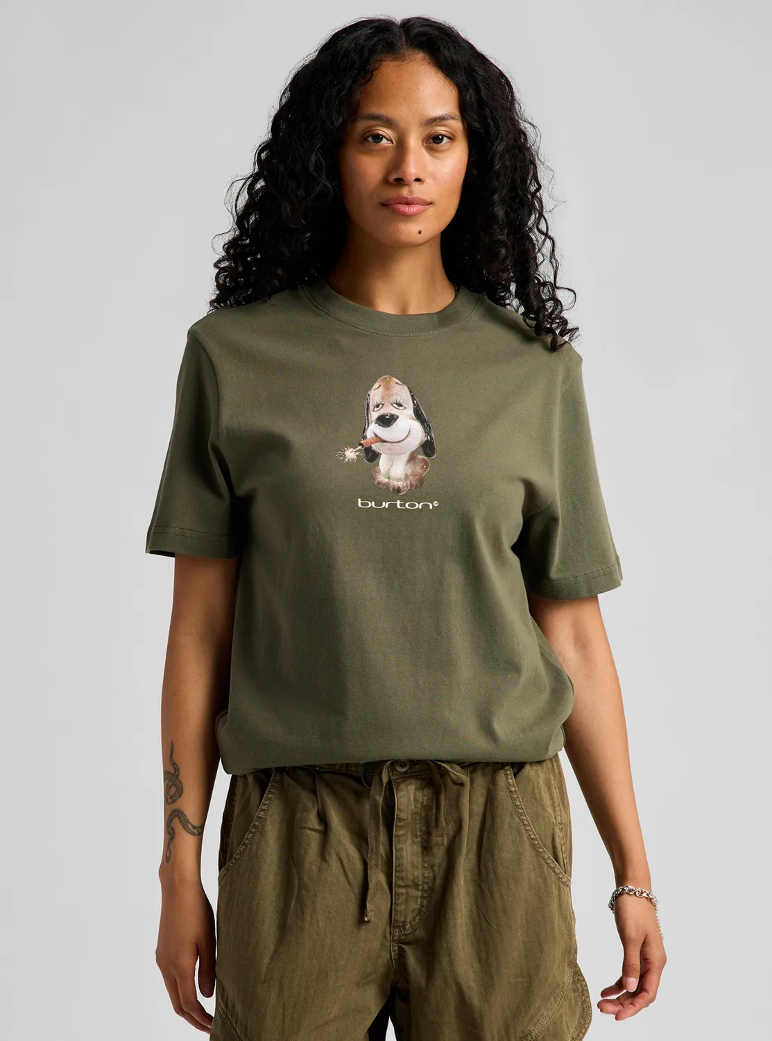 Burton Short Fuse T-shirt Khaki Green kortärmad