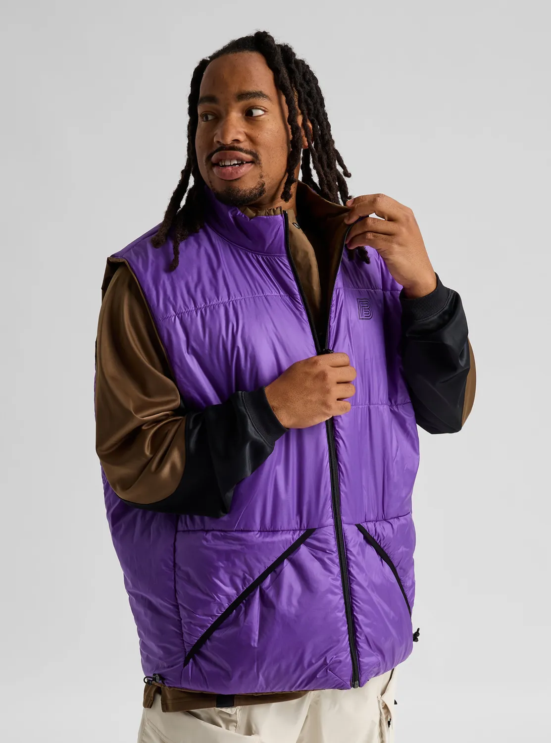 Burton Reversible Insulated väst Earth Ship Brown