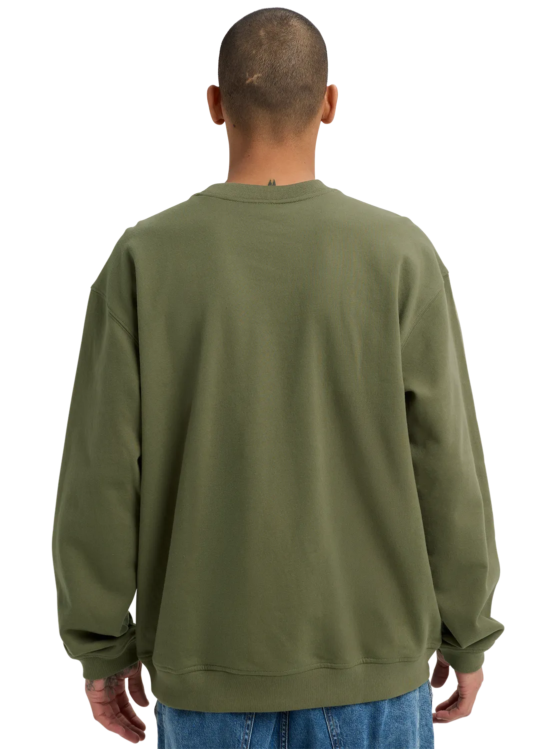 Burton BRTN Crew Sweatshirt Forest Moss ekologisk bomull