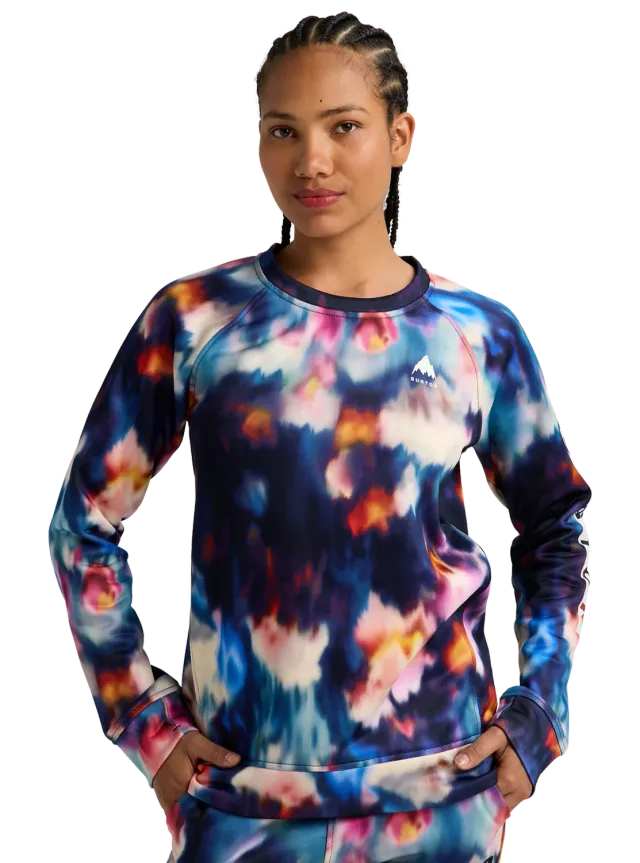 Burton Oak crewneck fleecetröja dam true black mjuk