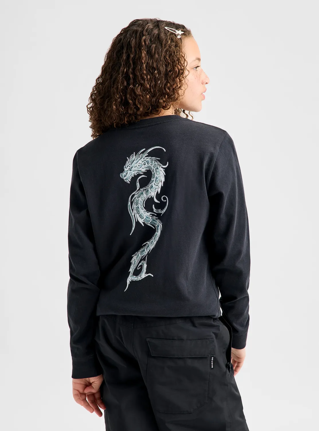 Burton Blossom 27 långärmad t-shirt barn True Black