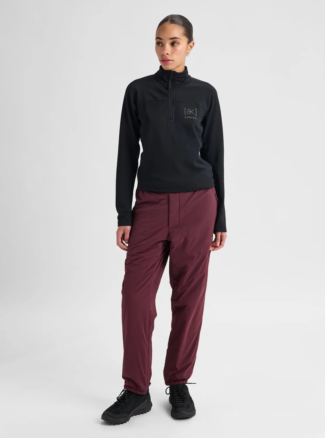 Burton [ak] Helium Grid Quarter-Zip fleece True Black andas