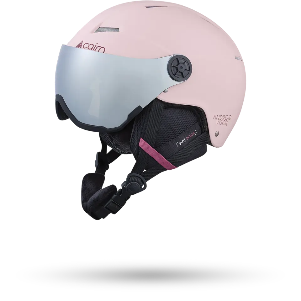 Cairn Android Visor skidhjälm Powder Pink visirhjälm
