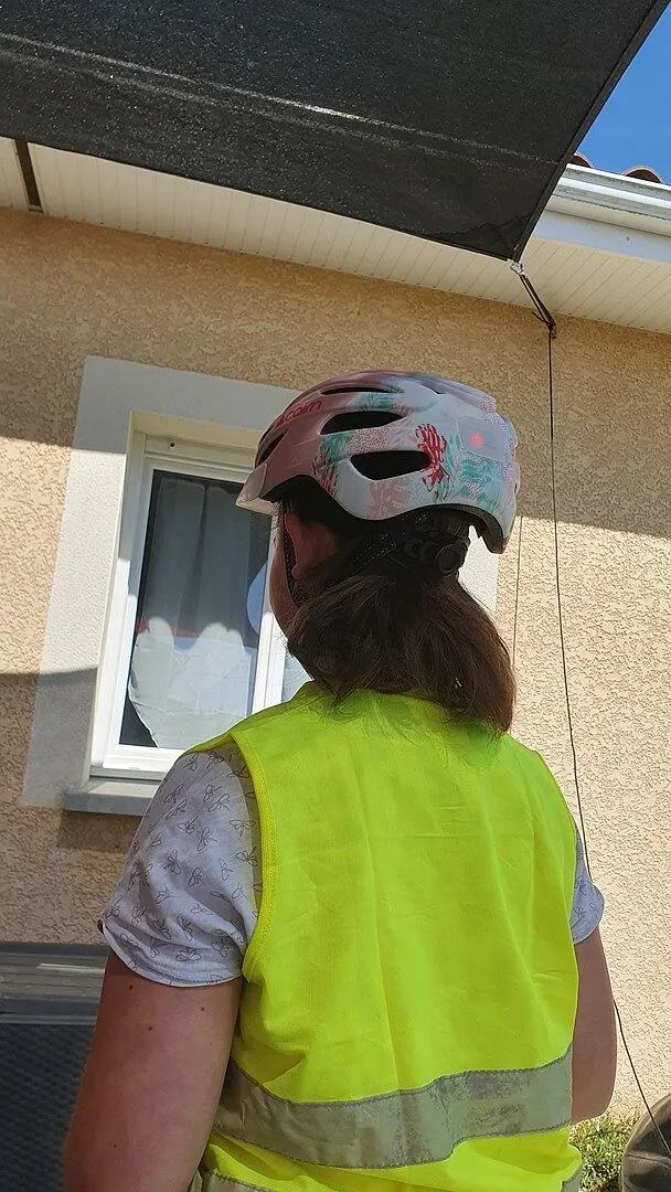 Cairn Fusion cykelhjälm LED matt pastel pink