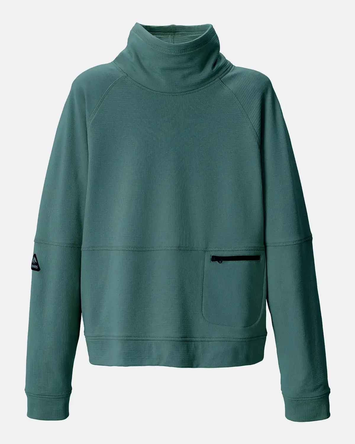 Jones Flagship Recycled Grid fleece dam stealth black