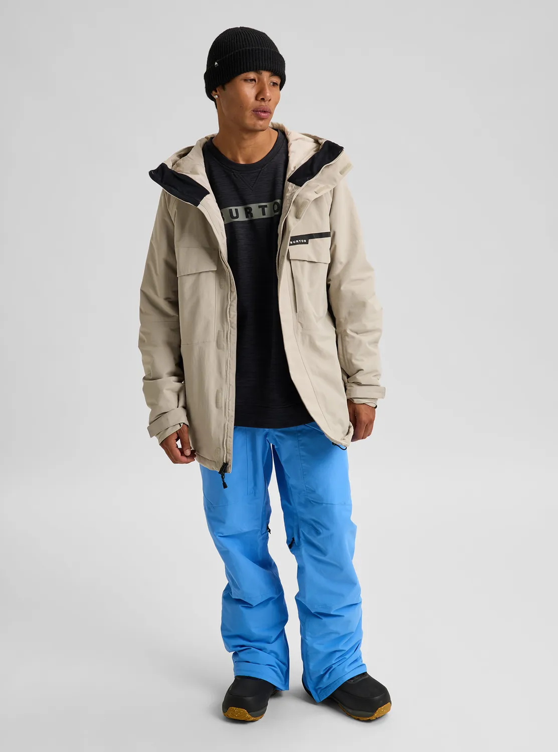 Burton Covert 2L fodrad skidjacka Stone Grey