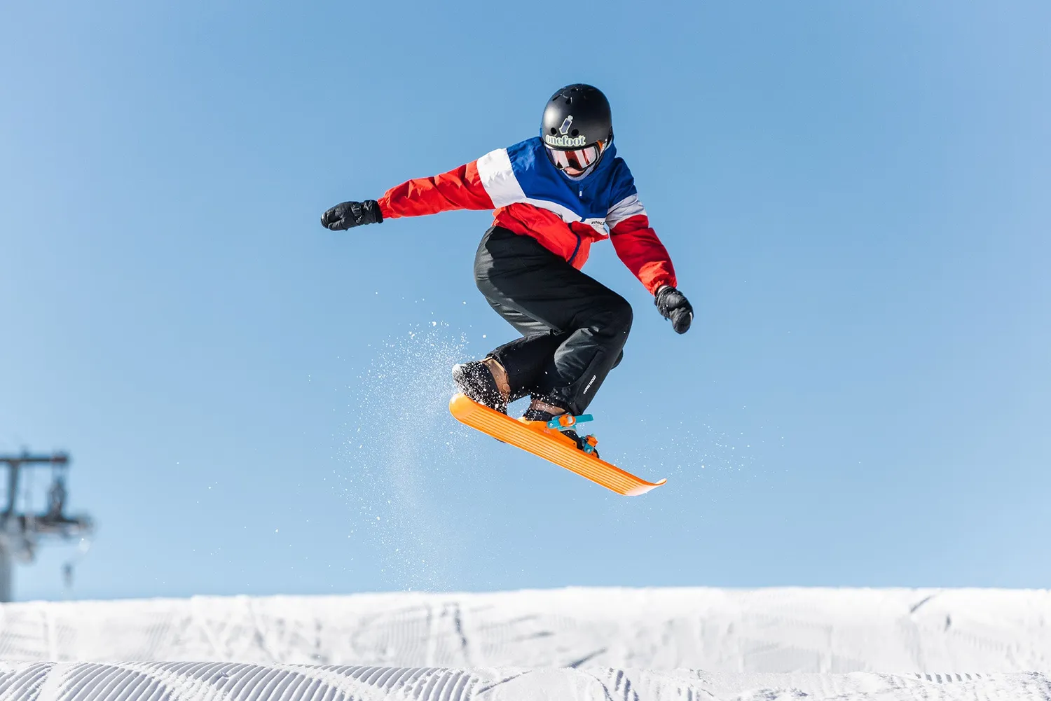 OneFoot Miniski miniskidor orange för lek