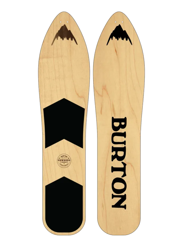 Burton Throwback snowboard 130 pulka snowsurf