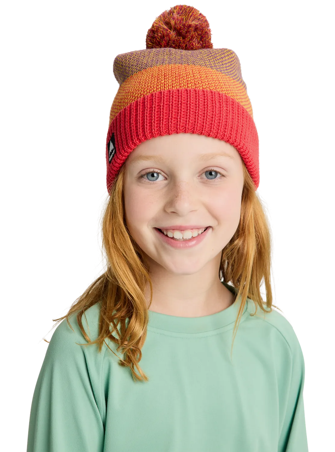 Burton Fleece-Lined Pom barnmössa fiesta red multi