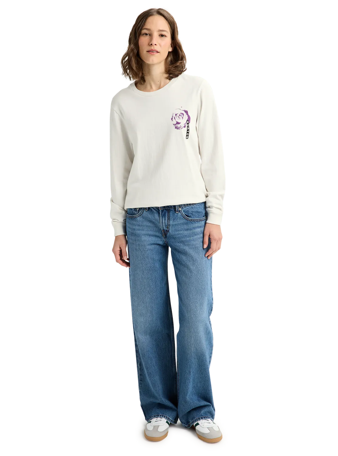 Burton PJ Artist Long Sleeve t-shirt vit Stout White