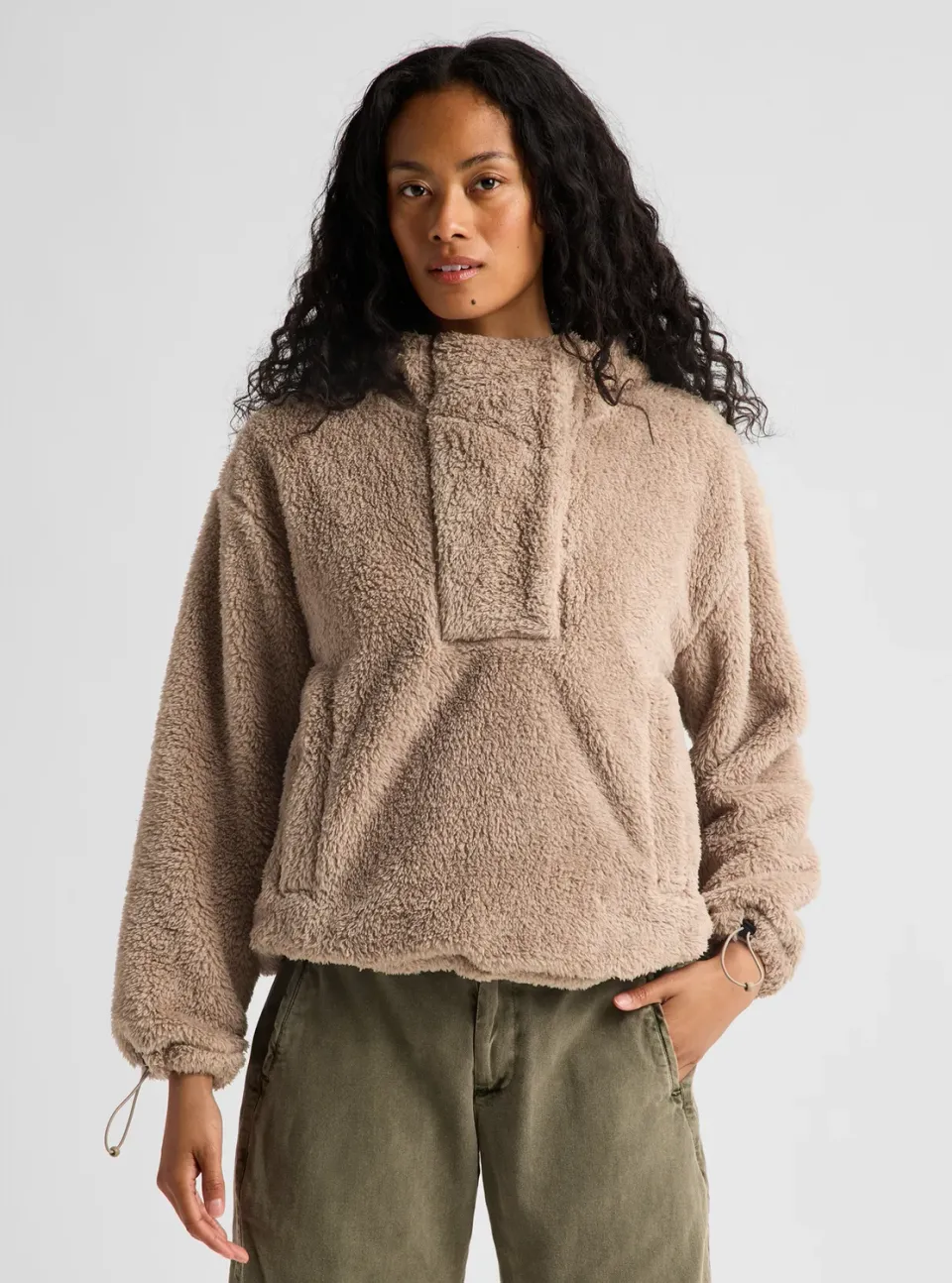 Burton Lemma fleecetröja pullover True Black mjuk
