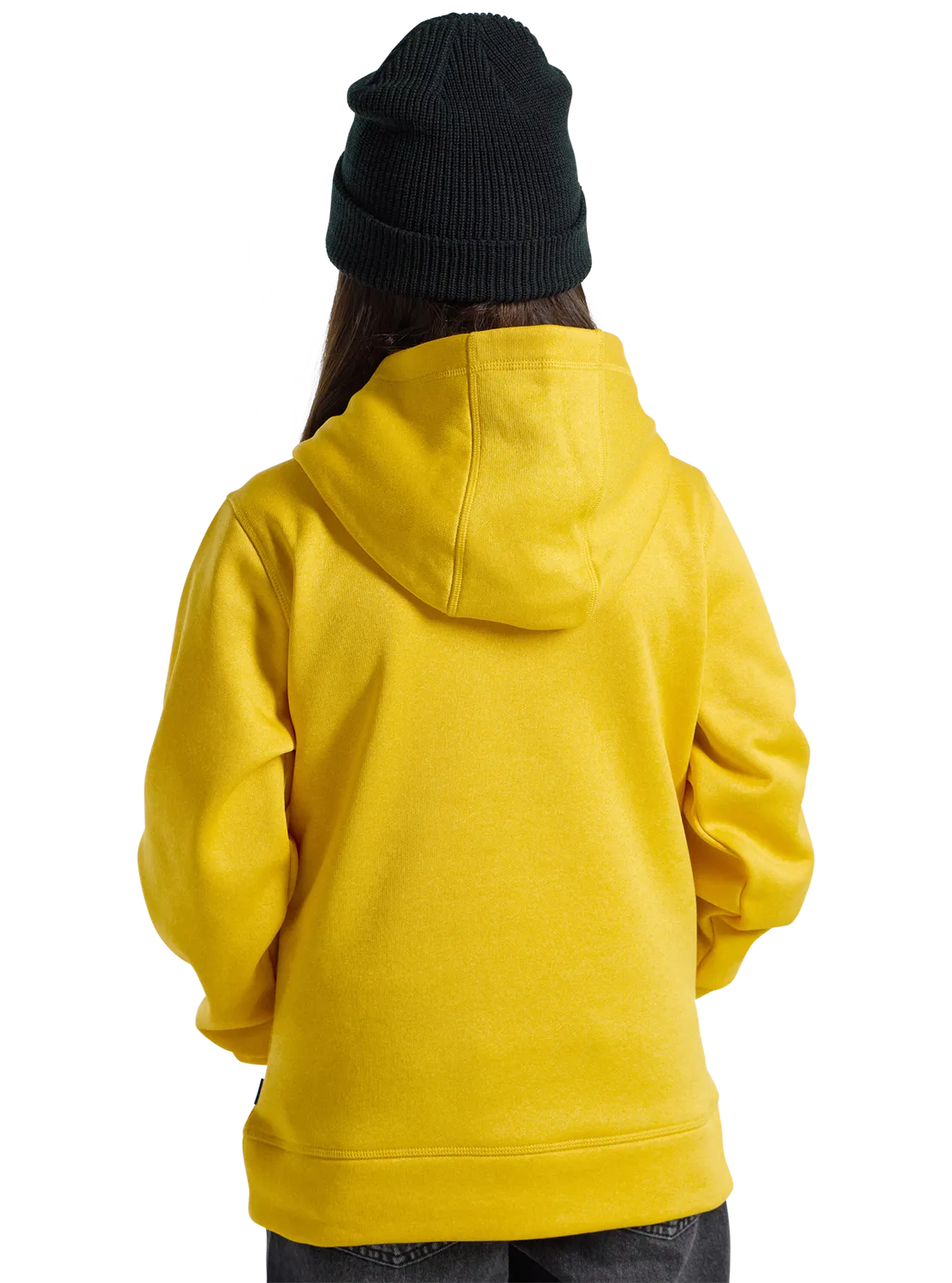 Burton Oak Pullover huvtröja barn True Black Heather fleece