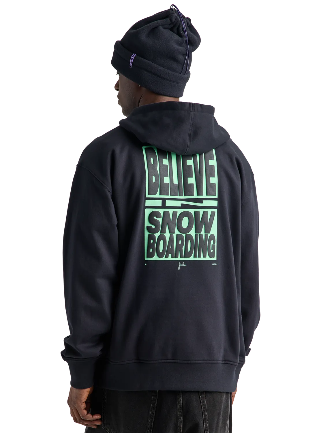 Burton From Burton to the World hoodie True Black ekologisk