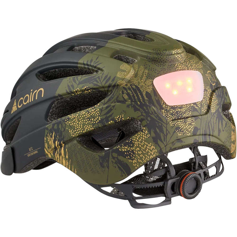 Cairn Fusion Mat Black Forest cykelhjälm LED