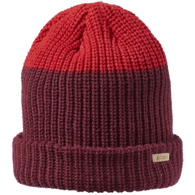 Cairn Oscar Hat mössa burgundy poppy tvåfärgad