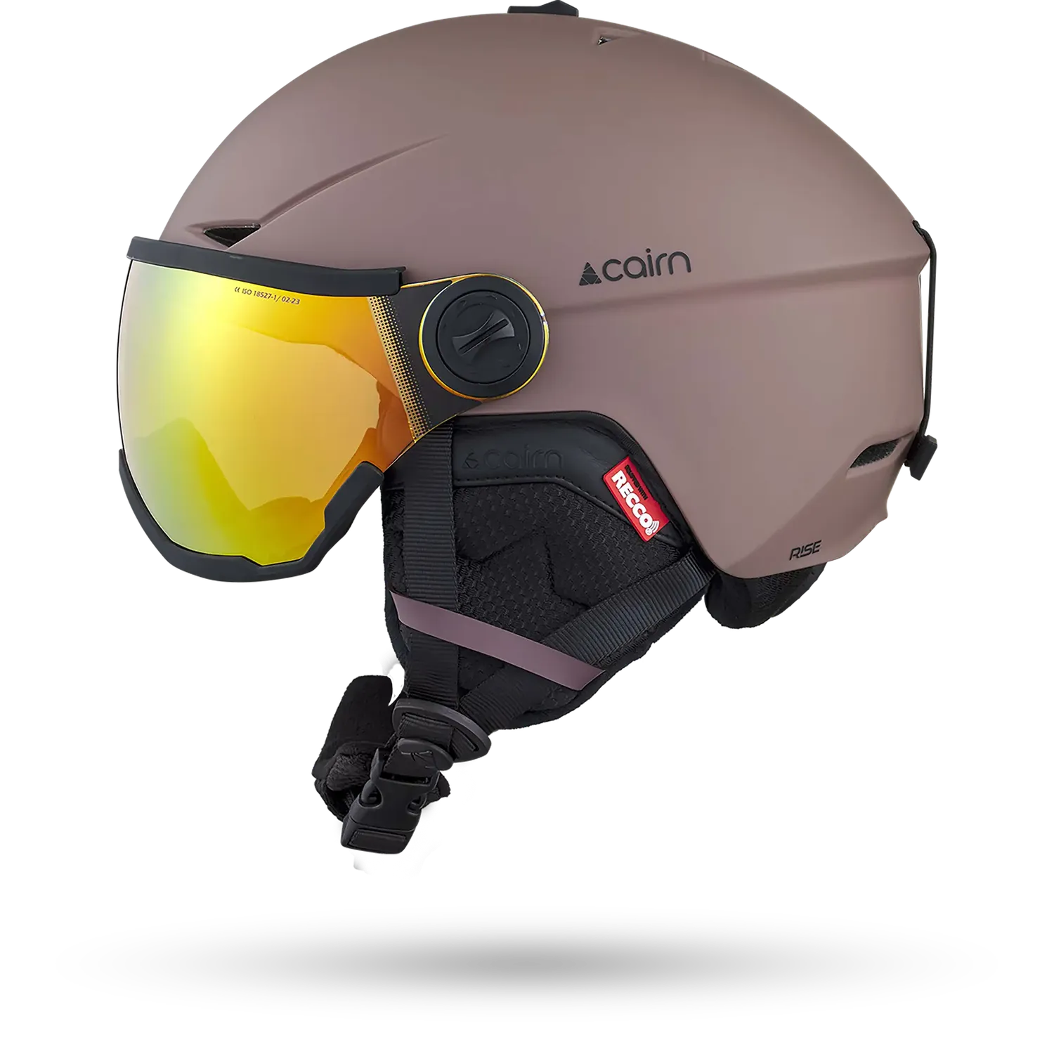 Cairn Rise II Visor skidhjälm matt cocoa kategori 3
