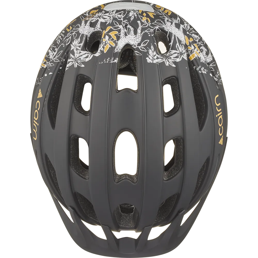 Cairn Fusion Mat Black Panther cykelhjälm med LED