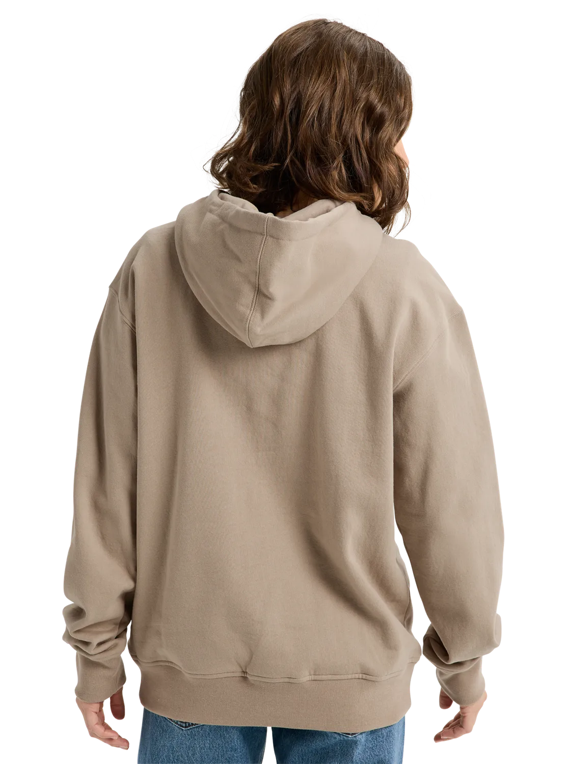 Burton Varsity pullover hoodie Summit Taupe ekologisk bomull