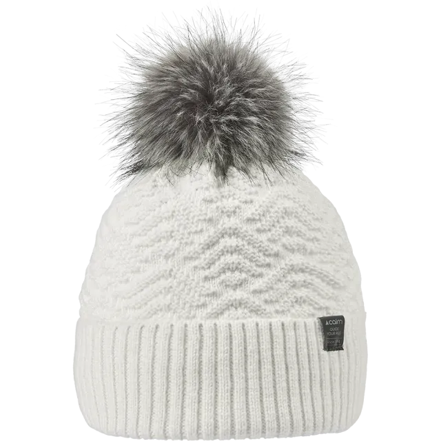 Cairn Emma Hat mössa vit pompom återvunnen