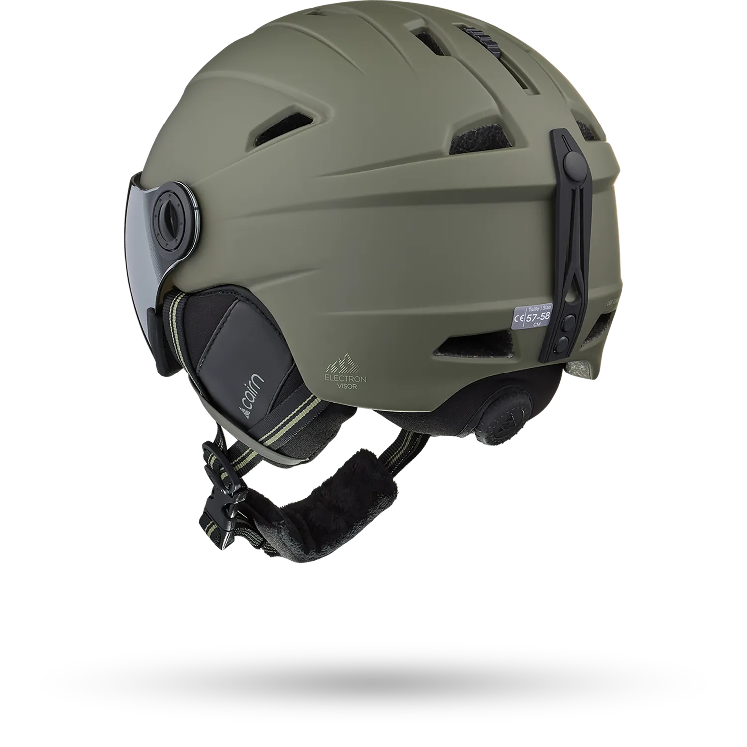 Cairn Electron Visor skidhjälm matt khaki