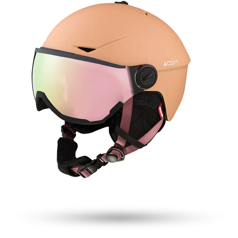 Cairn Rise Visor Pure Mat Peach skidhjälm 56/57 – visir