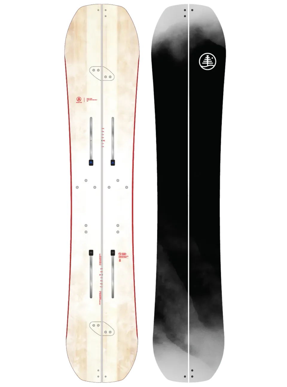 Burton Family Tree Hometown Hero splitboard svart/vit