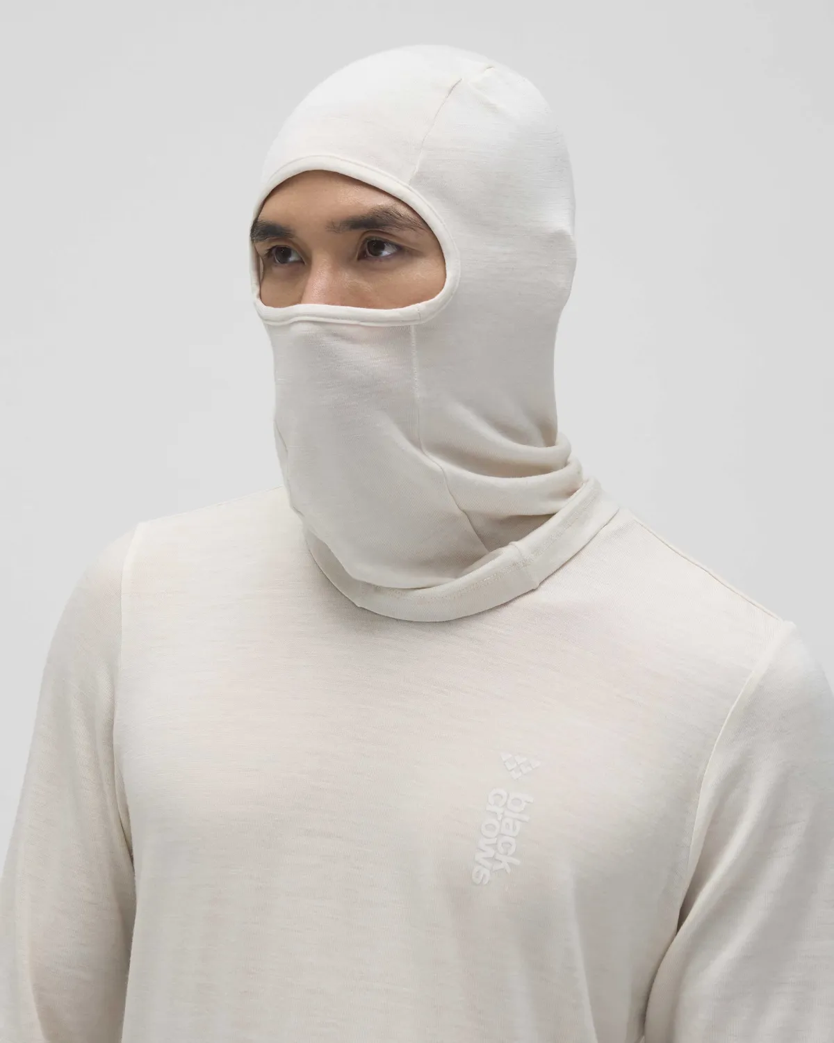 Black Crows balaclava merinoull svart unisize