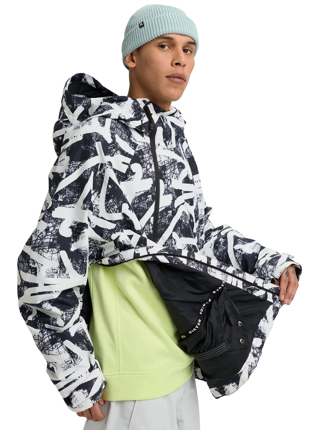 Burton Reserve 2L Relaxed Anorak jacka Gray Cloud herr