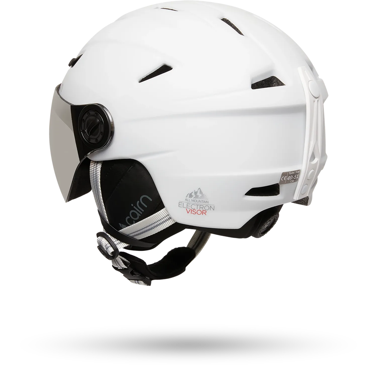 Cairn Electron Visor skidhjälm vit cat3