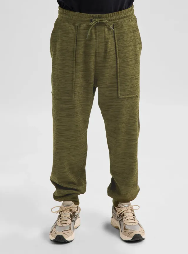 Burton Oak fleecebyxor Dried Moss Heather mjuka