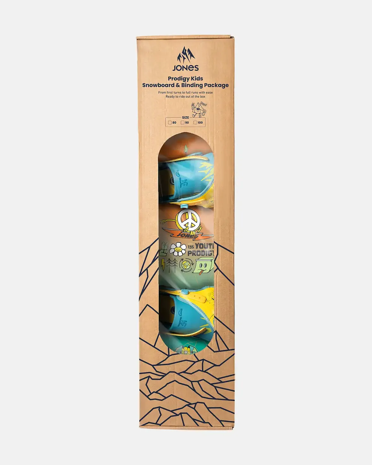Jones Prodigy Package snowboard barn med bindning
