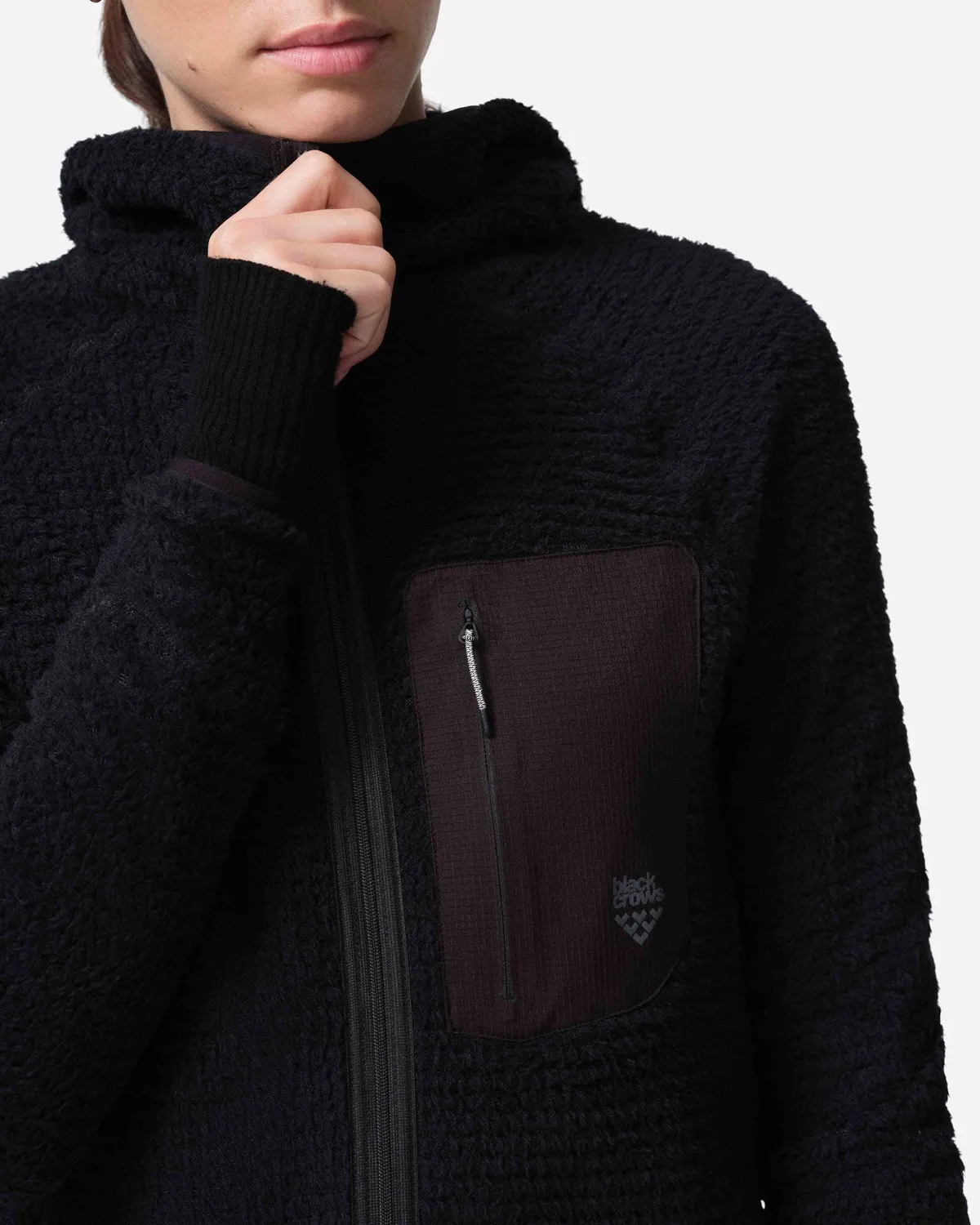 Black Crows Ventus Hooded Alpha fleecejacka dam svart S