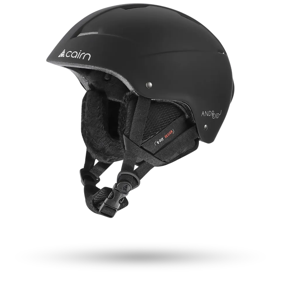 Cairn Android J skidhjälm Mat Black barn ABS