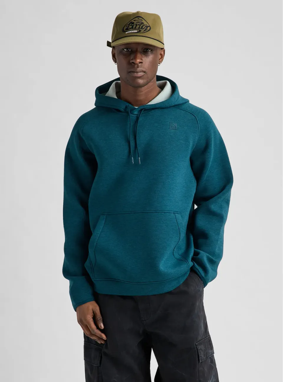 Burton SpaceCloud hoodie True Black Heather mjuk