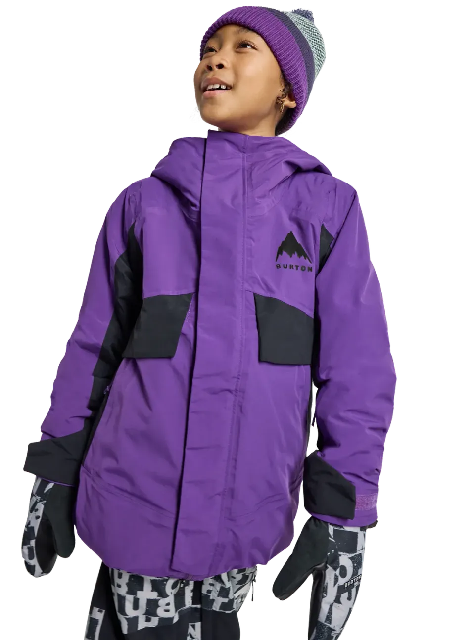 Burton Ascutney 2L barn skidjacka Imperial Purple vattentät