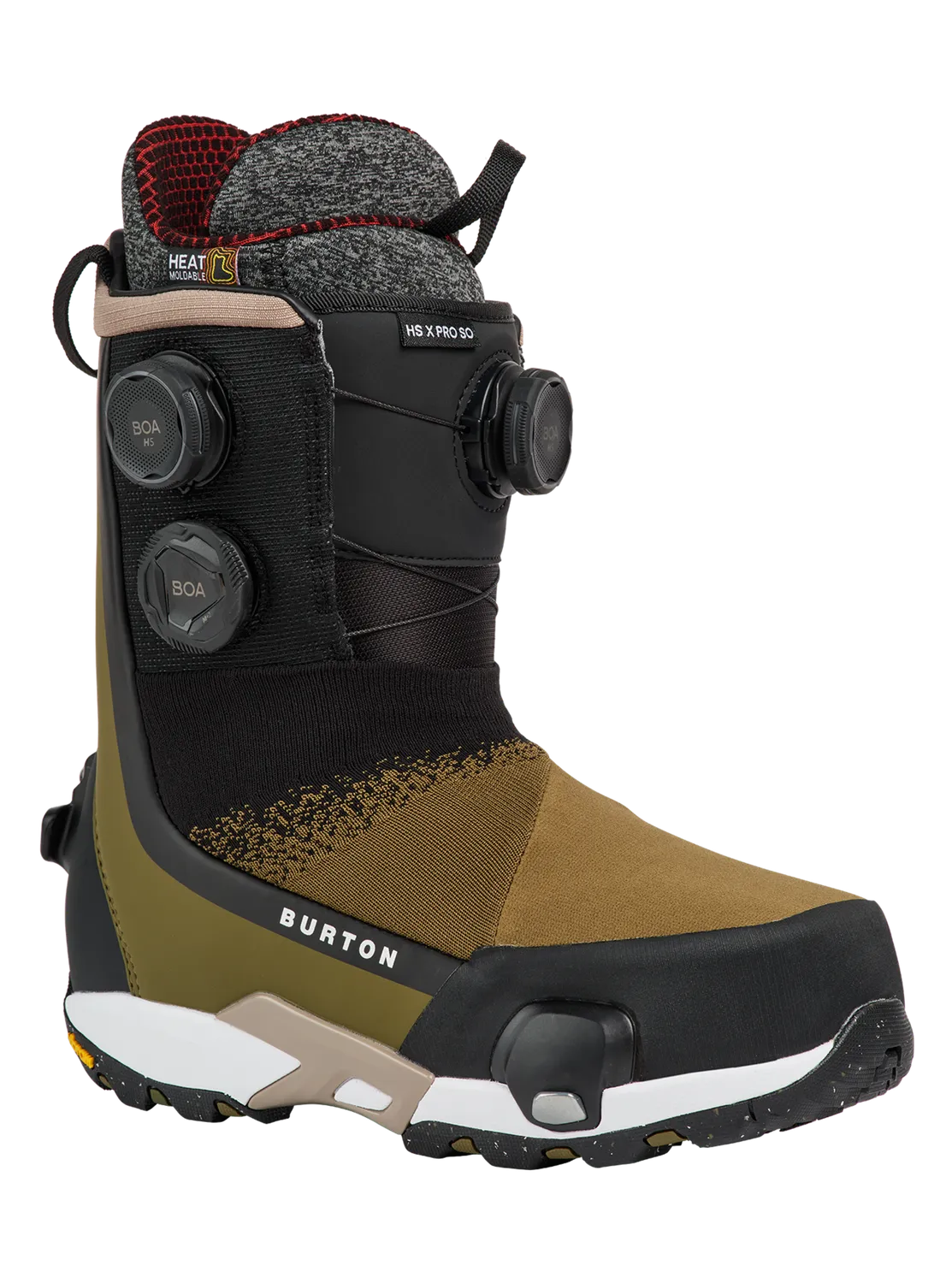 Burton Highshot X Pro Step On snowboardboots dam Dried Moss styva