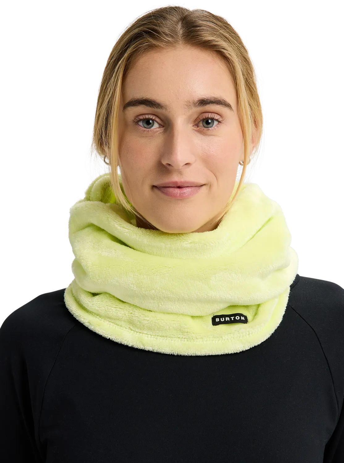 Burton Cora halsvärmare glow yellow green fleece