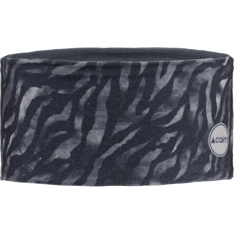 Cairn Malawi Headband pannband Coal Zebra stretch